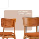 Ver imagem 3 de Conjunto de Jantar Venus 8 Lugares Tampo em MDF Caramelo 220cm Moderna