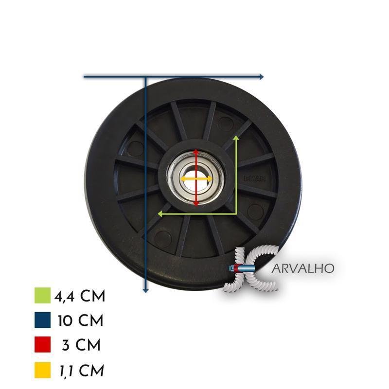 Roldanas 100mm Aparelho de Academia com Rolamento 5 Unid