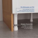 Ver imagem 7 de Balcão 2 Portas 3 Gavetas 120cm sem Tampo Soho CabeCasa MadeiraOriginals Freijó/Branco