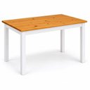 Ver imagem 5 de Conjunto 1 Mesa 4 Cadeiras Madeira Maciça de Pinus e MDF Denver Branco/Mel Âmbar