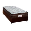 Ver imagem 1 de Cama Box Solteiro: Colchão Molas Ensacadas Probel MasterPocket ProDormir Miami + Base CRC Suede Brow