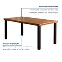 Ver mais imagens de Conjunto Sala de Jantar Mesa 8 Cadeiras Corino Tampo de Madeira Maciça Pinus Athenas Madri