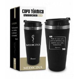 Copo Térmico Emborrachado 450 Ml Medicina - 1