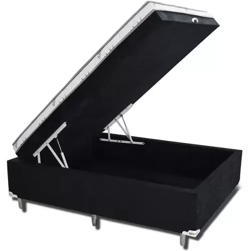 BOX BAU CONJUGADA MOLA VIUVO CORINO (110KG - 1.28X1.88X56):PRETO