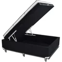 Ver imagem 1 de BOX BAU CONJUGADA MOLA VIUVO CORINO (110KG - 1.28X1.88X56):PRETO