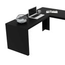 Ver imagem 6 de Kit para Escritório com Mesa em L e Balcão 2 Portas Br Cor:preto
