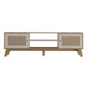 Ver imagem 7 de Rack Aparador Charlotte 1,80m Carvalho e Off White Artely