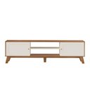 Ver imagem 4 de Rack Aparador Charlotte 1,80m Carvalho e Off White Artely