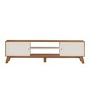 Ver imagem 4 de Rack Aparador Charlotte 1,80m Carvalho e Off White Artely