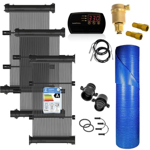 Kit Aquecedor Solar Piscina até 22m² e ou até 29 Mil Litros Teksol, com Controlador