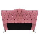 Ver imagem 1 de Cabeceira Queen Size Cama Box de Casal Quarto Estofada Barcelona 160cm:suede Rosê