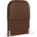 Ver imagem 1 de Cabeceira Cama Box 100cm Orgânica Lanna W01 Couríssimo Marrom - Lyam Decor