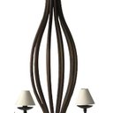 Ver imagem 4 de Lustre Grande Rustica Sala de Jantar Grande e Churrasqueira com Cúpulas