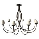 Ver imagem 1 de Lustre Grande Rustica Sala de Jantar Grande e Churrasqueira com Cúpulas