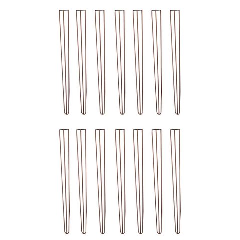 Kit 14 Pés de Metal 90 CM Hairpin Legs Aparador e Mesa de Canto Bronze