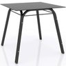 Conjunto de Mesa Lotus 75cm com 4 Cadeiras 121 Preto Platina Artefamol - 3