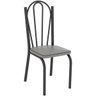 Conjunto de Mesa Lotus 75cm com 4 Cadeiras 121 Preto Platina Artefamol - 5
