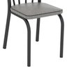 Conjunto de Mesa Lotus 75cm com 4 Cadeiras 121 Preto Platina Artefamol - 7