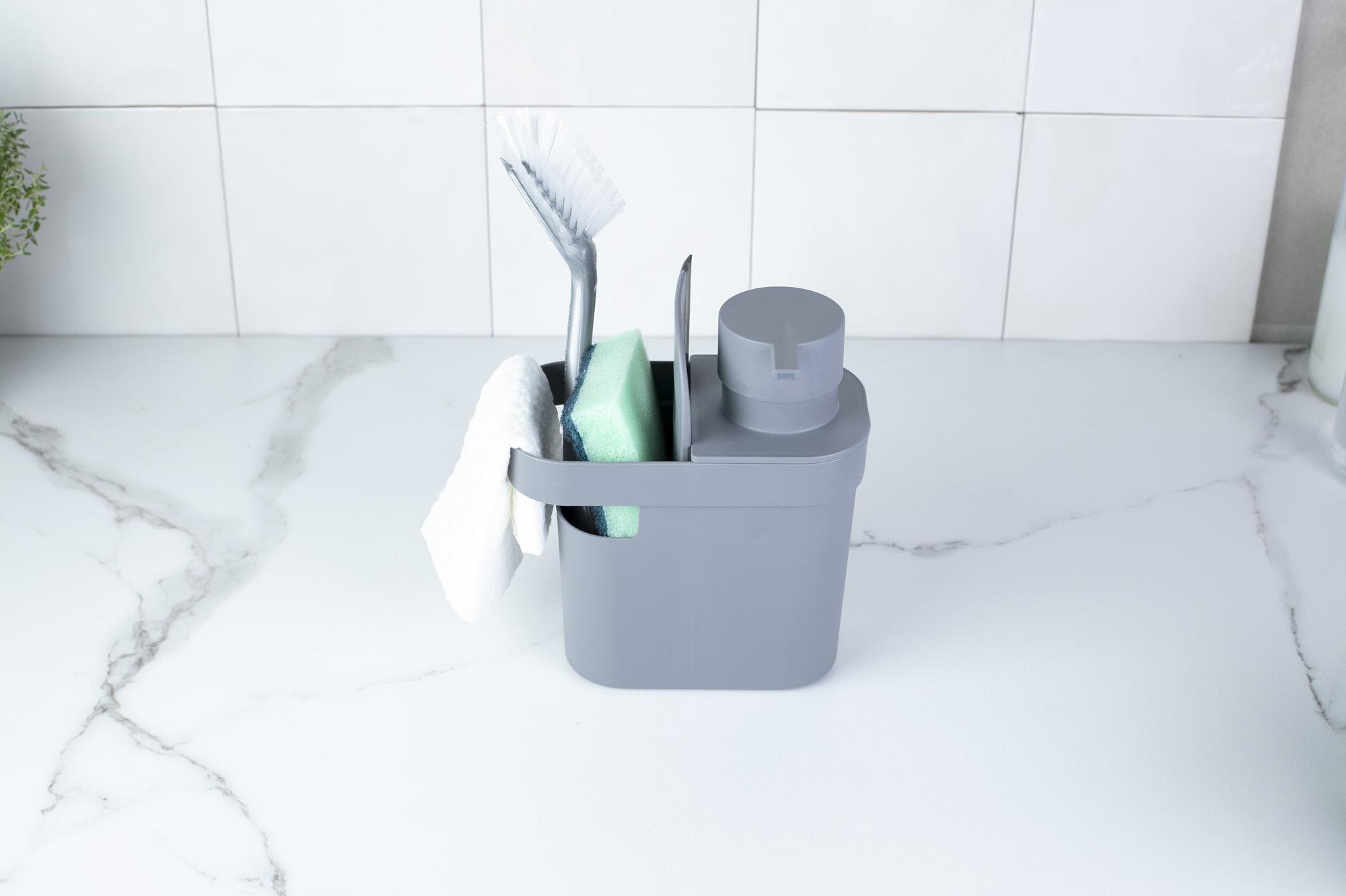 Kit Dispenser De Detergente 650Ml + Rodo De Pia Trium - Ou - 8