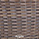 Ver imagem 4 de 2 Cadeiras de Balanço em Alumínio + 1 Mesa de Centro Trama Argila