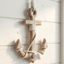 Ver imagem 4 de Âncoras Náutica Marítima Casa de Praia Mar 18x15cm Kit 2pçs