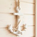 Ver imagem 3 de Âncoras Náutica Marítima Casa de Praia Mar 18x15cm Kit 2pçs