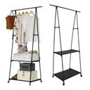 Ver imagem 1 de Rack de Roupas Arara Sapateira Cabideiro Closet Prateleira Guarda Roupa Movel Aberto Rodas Atelie Qu