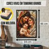 Quadro Decorativo Inspiração Familia de Jesus Mosaico Parede - 3