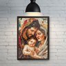 Quadro Decorativo Inspiração Familia de Jesus Mosaico Parede - 6