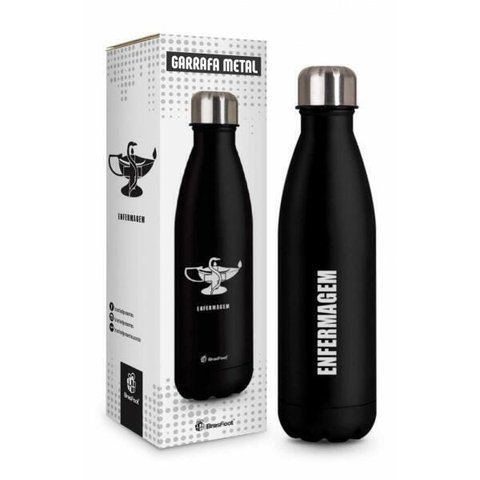 Garrafa Térmica Metal Curso Enfermagem Presente Enfermeiro