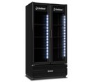 Ver imagem 2 de Refrigerador Expositor Vertical Imbera Porta Dupla 810 Litros Full Black Bivolt Inverter G326