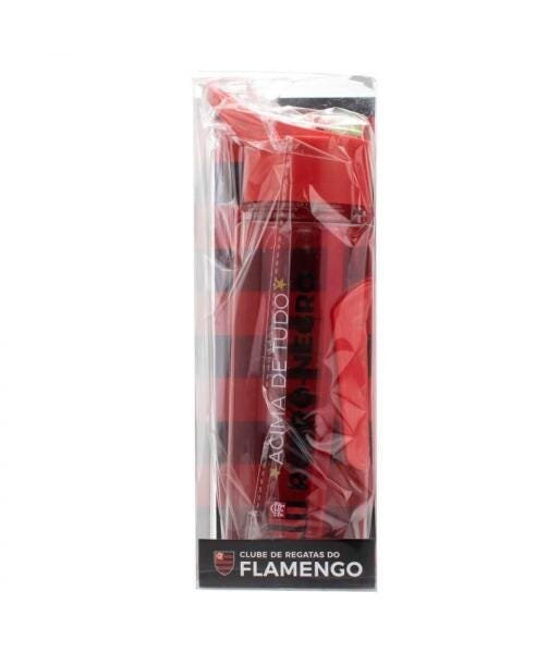 Garrafa Plástico Canudo 700Ml - Flamengo - 6