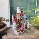 Ver imagem 3 de Altar Congá com 12 Orixás de 10 Cm Umbanda Branco Dourado