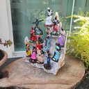 Ver imagem 7 de Altar Congá com 12 Orixás de 10 Cm Umbanda Branco Dourado