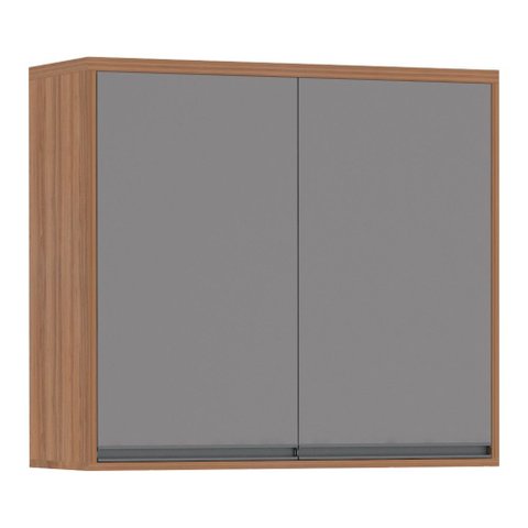 Armário Aéreo 80 Cm 2 Portas de Abrir 1 Prateleira Isa Luciane Móveis