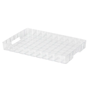 Ver imagem 1 de Bandeja Decorativa Bisotê em Acrílico Retangular com Alça Bandeija Cristal Organizadora Cantinho do 