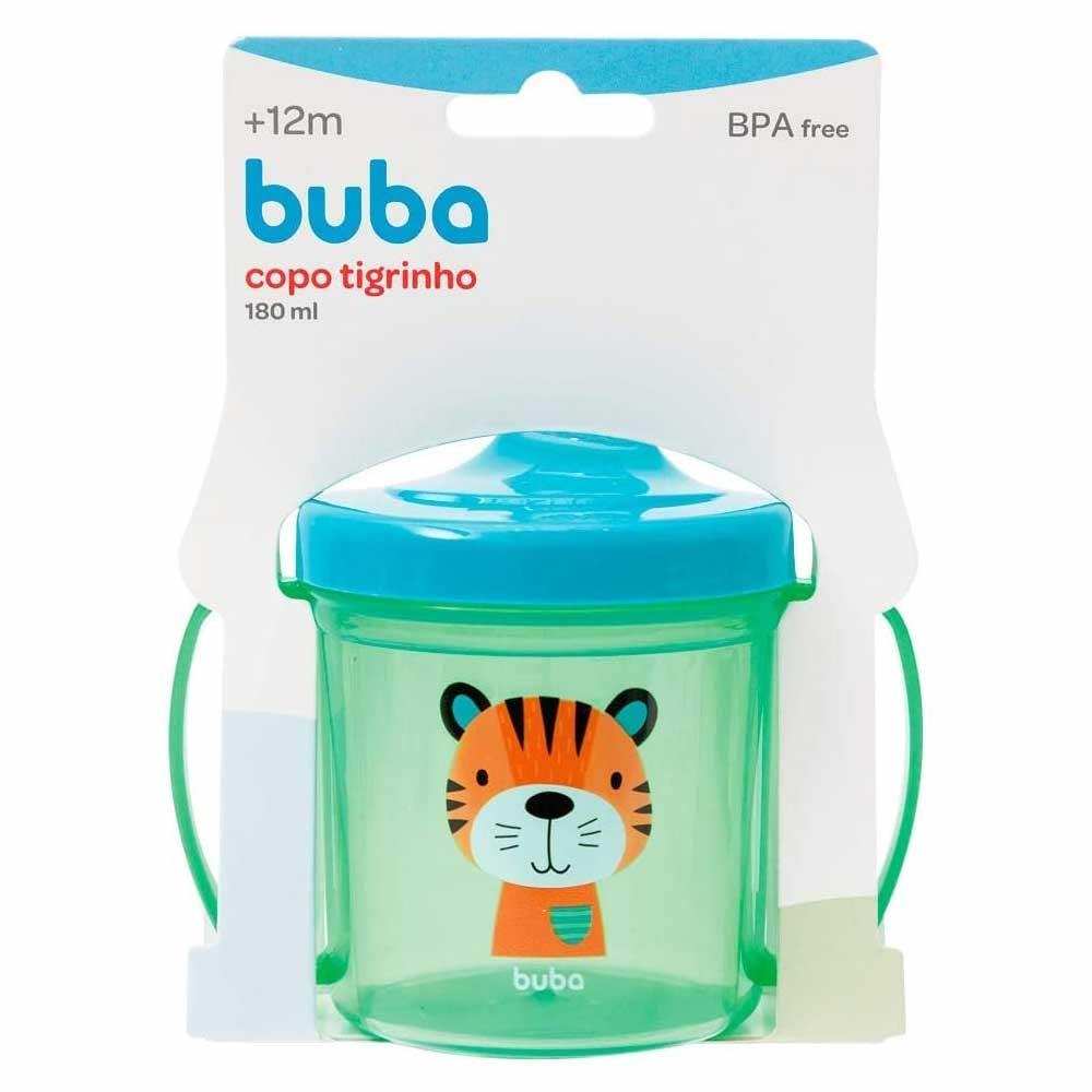 Copo de Treinamento Bebê - 180ml - Tigrinho - Verde - Buba - 1