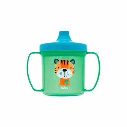 Copo de Bebe Copinho Infantil Buba de Treinamento com Alça Bico Rígido Tigrinho Gatinho - 3