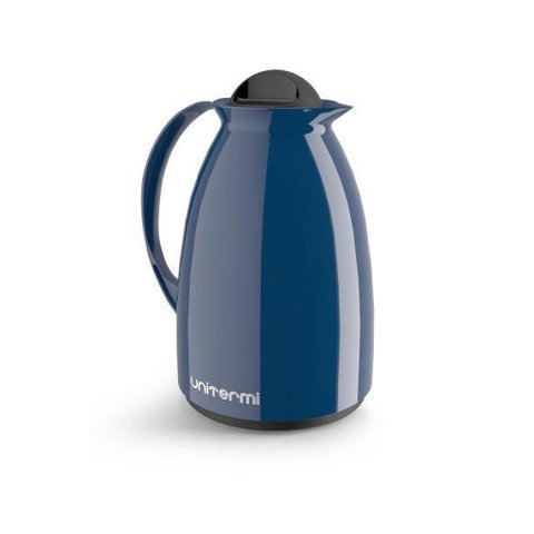 Garrafa Térmica Café Chá Água Mesa Florença 0,65l Azul Escuro Cozinha Nova