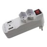 Pino multiplicador 2 saidas + 2 USB L/D 10A - 3