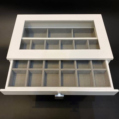 Porta Jóias Gaveteiro Organize Branco