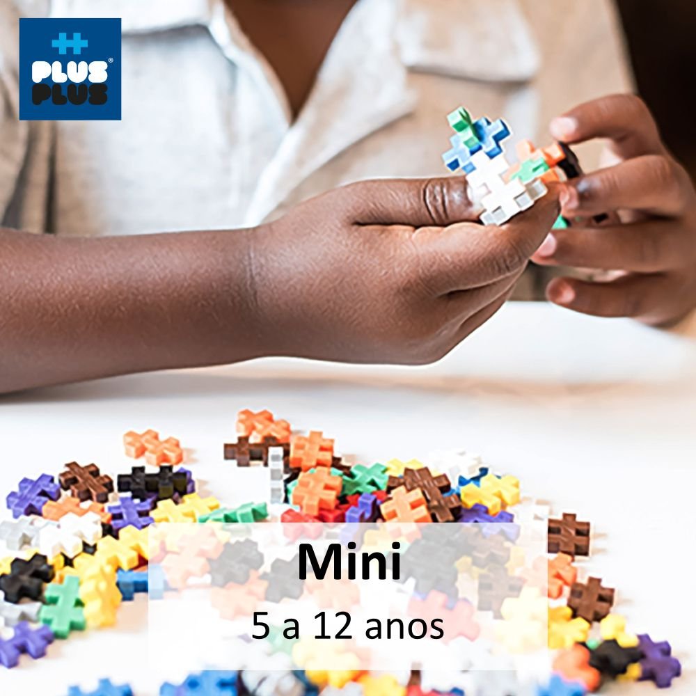 Pecinhas de Montar 100 Peças Plus Plus Mini Basic Tube Mix