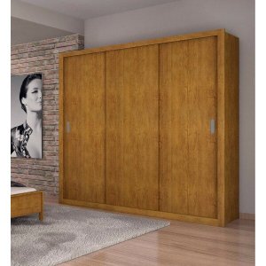 Guarda-roupa Casal 3 Portas de Correr Dora Rufato