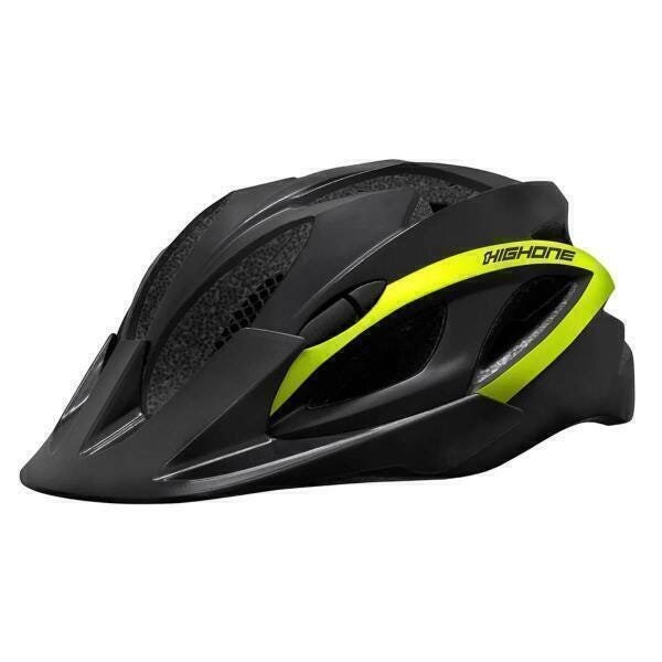 Capacete Bike Mtb High One Win Preto/Amarelo Neon - M - 2