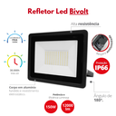 Ver imagem 2 de Refletor Led Bivolt 32x23cm 150w Potência 12000 Lúmens Temp. 5500k Durín