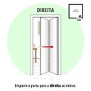 Ver imagem 2 de Porta de Aluminio Camarão Lambril Vidro Mini Boreal com Trinco Linha Premium:2,10 X 1,00/direita/pre