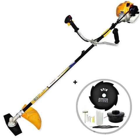 Roçadeira Semiprofissional VR330H Vulcan 2T 33CC 1,30HP Potente + Disco Extra de 8 Pontas Furo