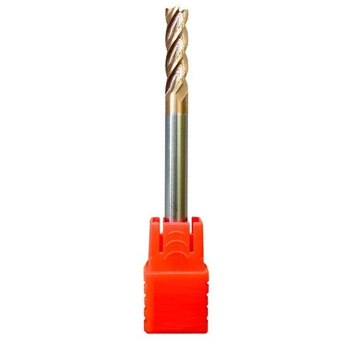 Fresa Topo Reto Metal Duro 12,0 X 100mm - 4c Longa 55hrc