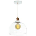 Ver imagem 2 de Lustre Pendente Château Bola Grande Vidro Branco com Cobre 30