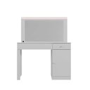 Ver imagem 6 de Escrivaninha Penteadeira com LED Nina 108cm Branco Fosco